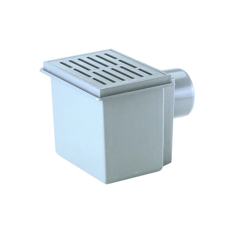 foto del prodotto pozzetto orizzontale sifonato per cantina dn110, 170x240mm griglia plastica 155x225mm, raccoglisporco