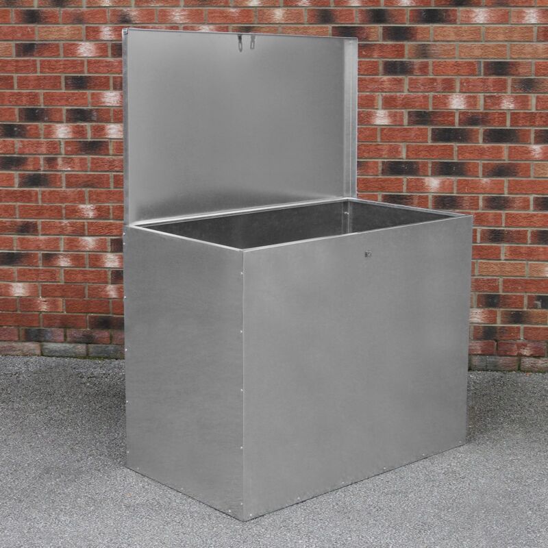 foto del prodotto monster shop monstershop contenitore per mangimi galvanizzato anti corrosione immagazzinamento cereali sementi semi agricoli protegge da pesti