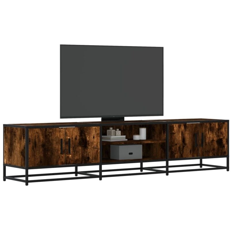 foto del prodotto vidaxl mobile porta tv rovere fumo 180x35x41 cm in truciolato