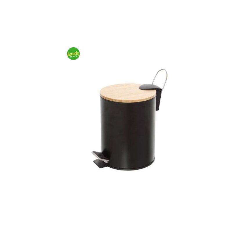 foto del prodotto pattumiera feridras 3l nero bamboo