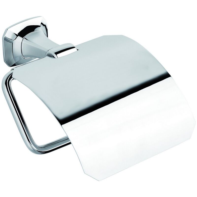 immagine 0 del prodotto metaform porta rotolo chiuso da parete cromo in ottone cromato mod. aida