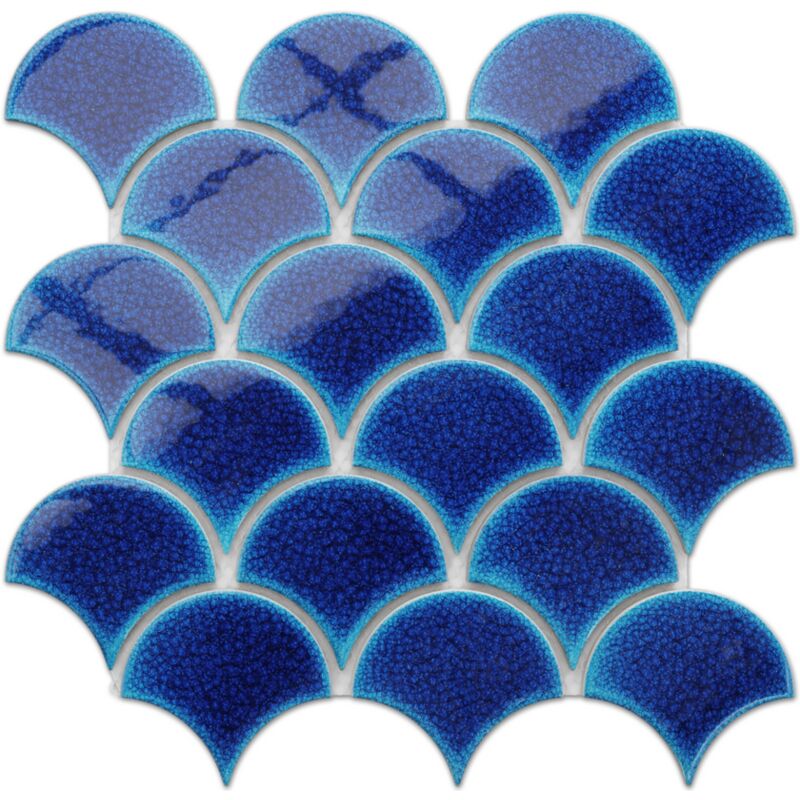 foto del prodotto mosaico in ceramica su rete per bagno o cucina 29 cm x 28.5 cm blue sky