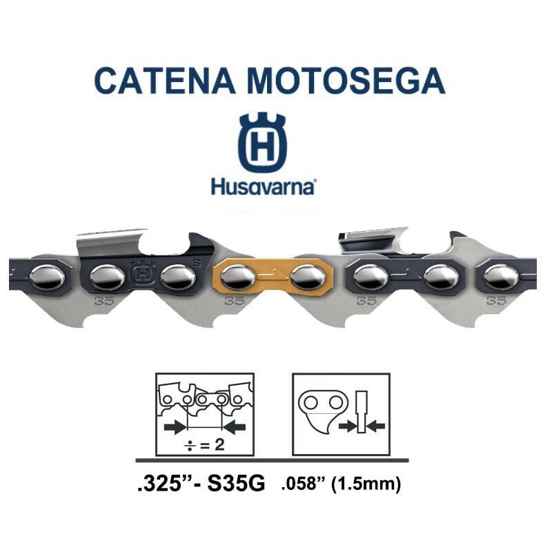 foto del prodotto catena motosega husqvarna x cut s35g maglie 64