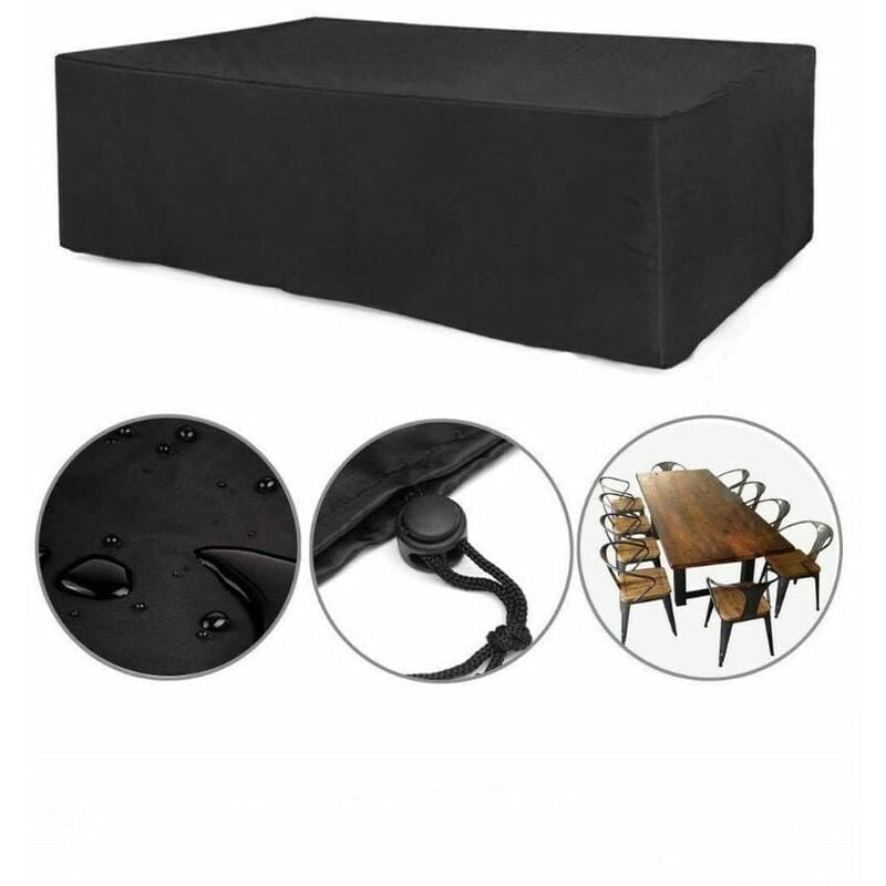 foto del prodotto xvx telo copri mobili da giardino, robusto tessuto oxford 210d telo protettivo per mobili da giardino impermeabile anti uv da esterno 170 x 115 x 71