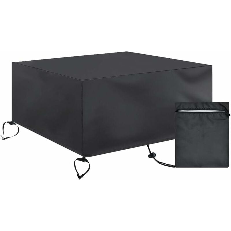 foto del prodotto fortuneville copertura per braciere rettangolare copertura quadrata per braciere da giardino fire pit cover tessuto oxford copertura del pozzo del