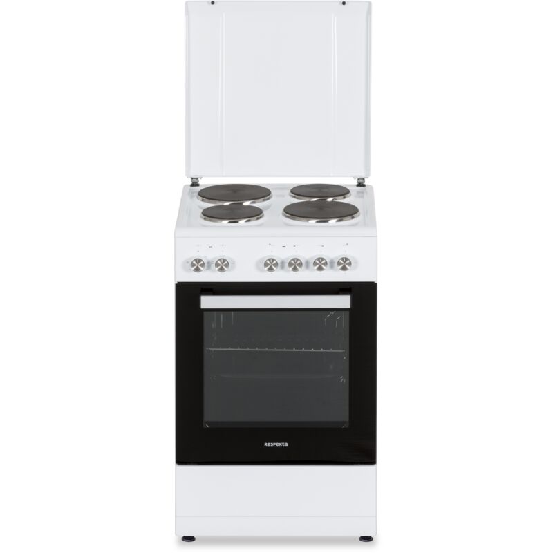 foto del prodotto piano cottura a libera installazione piano cottura elettrico forno da 50 cm eek a freestanding bianco respecta