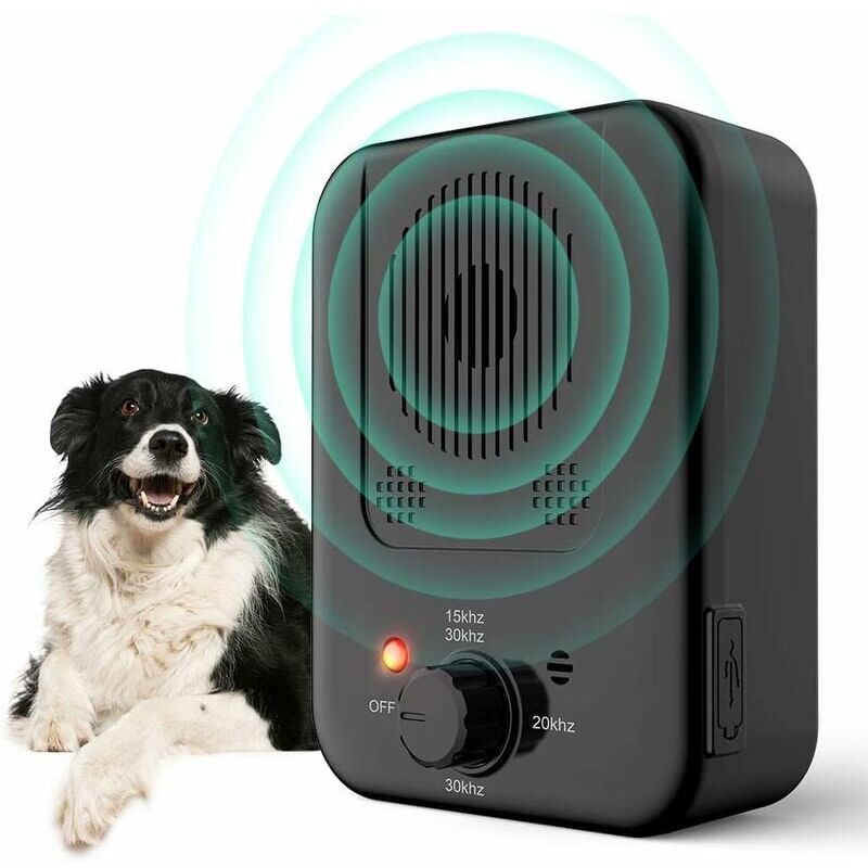 foto del prodotto dispositivo antiabbaio per cani, antiabbaio ad ultrasuoni, dispositivo automatico impermeabile ad ultrasuoni per cani antiabbaio per cani piccoli e