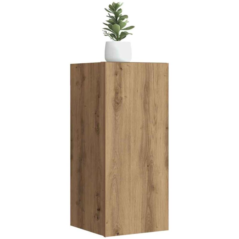 foto del prodotto vidaxl mobili tv 2 pz rovere marrone 30,5x30x60 cm legno multistrato