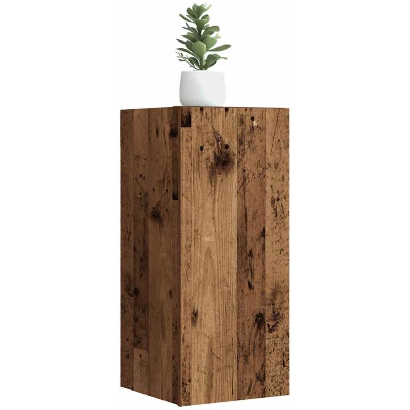 foto del prodotto vidaxl mobili tv 2 pz legno antico 30,5x30x60 cm in legno multistrato