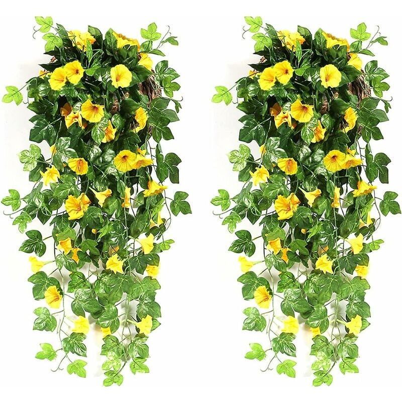 immagine 0 del prodotto xvx fiori artificiali pendenti per esterni gloria mattutine fiori artificiali cadenti per interni piante artificiali per decorazioni nuziali