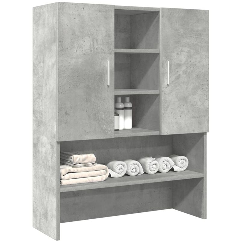 foto del prodotto mobile per lavatrice grigio cemento 70,5x25,5x90 cm vidaxl