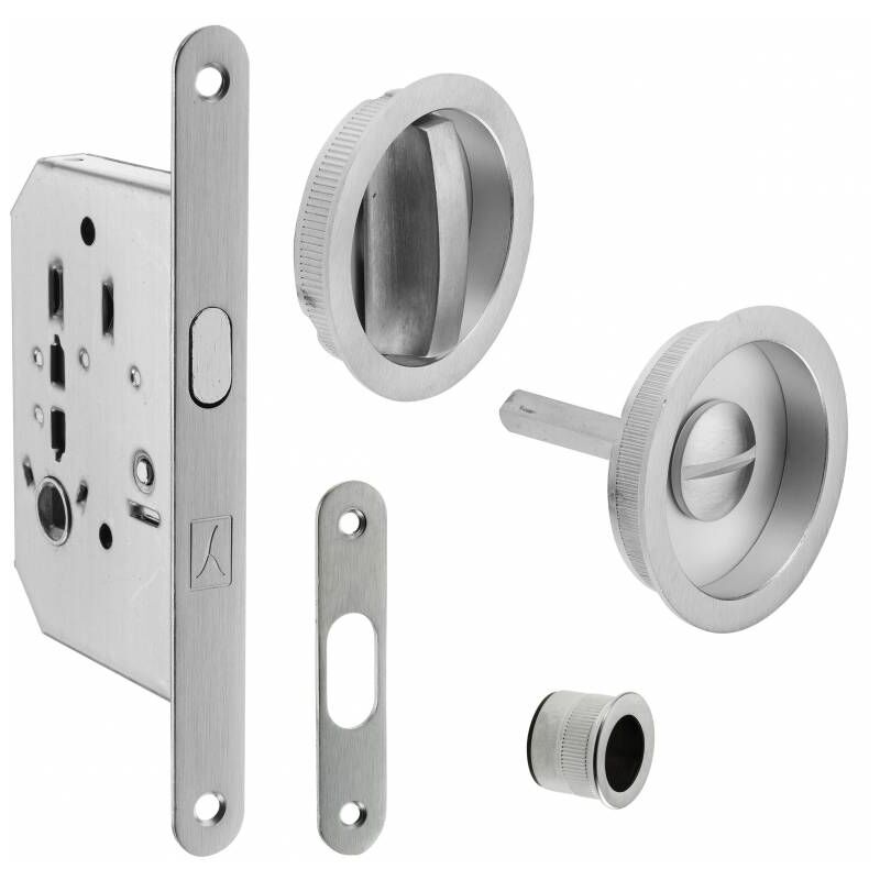 foto del prodotto bonaiti serrure pour porte coulissante crochet axe 40mm rosaces g che