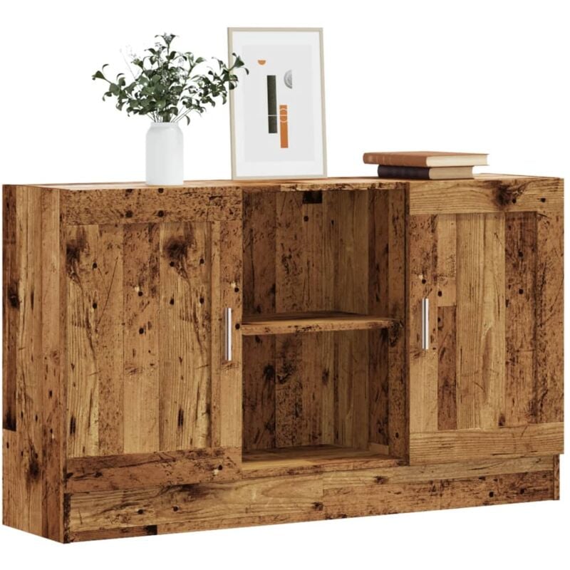 foto del prodotto vidaxl credenza legno antico 120x30,5x70 cm in truciolato