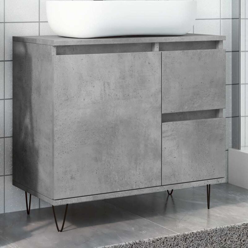foto del prodotto vidaxl armadietto da bagno grigio cemento 65x33x60cm in truciolato