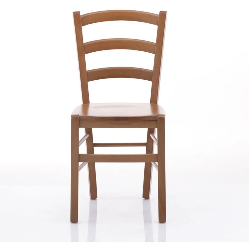 foto del prodotto sedia mod. venezia con seduta legno massello ciliegio 41x45x88 seduta 46