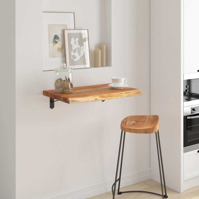 foto del prodotto mensola a muro 50x40x2,5cm rettangolare legno acacia bordi vivi vidaxl