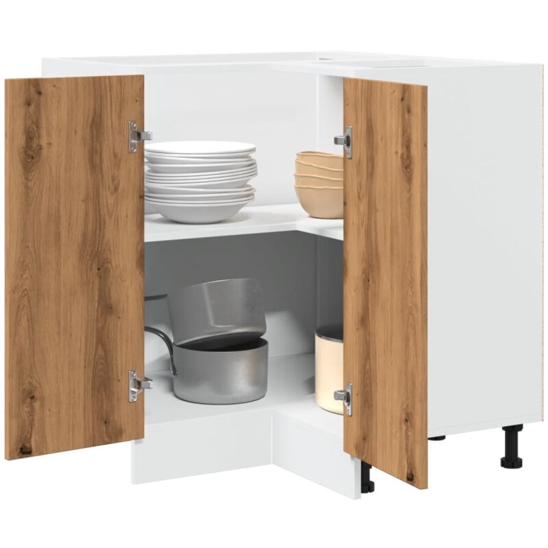 foto del prodotto armadietto cucina rovere artigianale 75,5x75,5x81,5 cm in legno vidaxl
