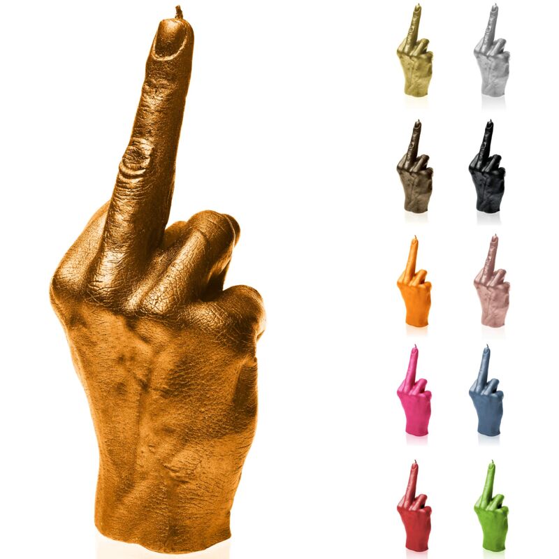 foto del prodotto candellana dito medio figurina dito medio gothic deco collettore grunge deco heavy metal deco decorazioni grunge gadget per ufficio