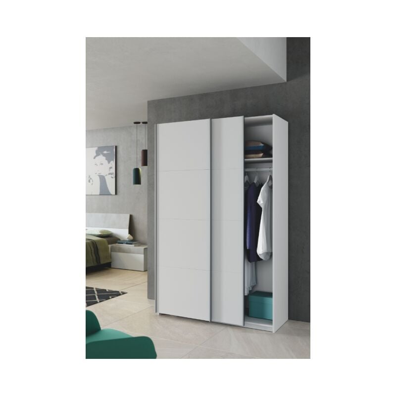 foto del prodotto armadio 120x200h cm due ante scorrevoli bianco opaco perugia