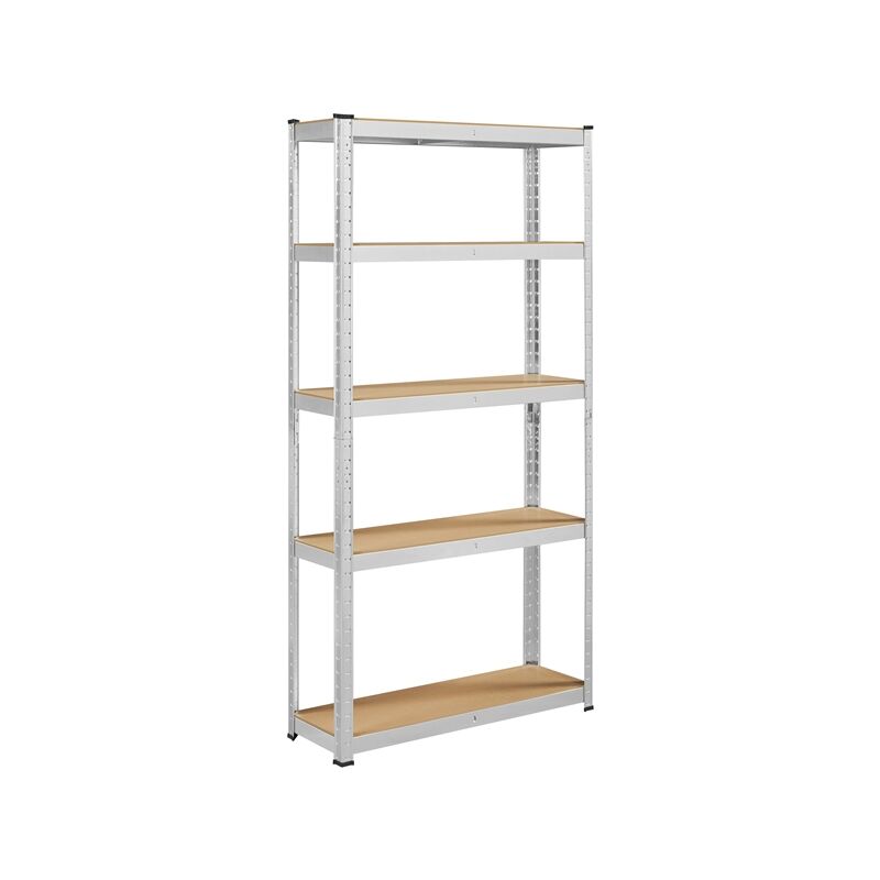 immagine 0 del prodotto scaffale scaffalatura 180 x 90 x 30 cm a 5 ripiani da garage in metallo carico 175kg argento yaheetech