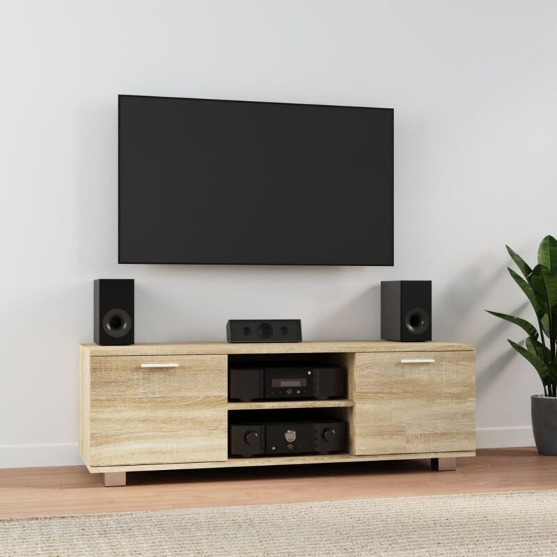 foto del prodotto vidaxl mobile per tv rovere sonoma 120x40,5x35 cm legno multistrato