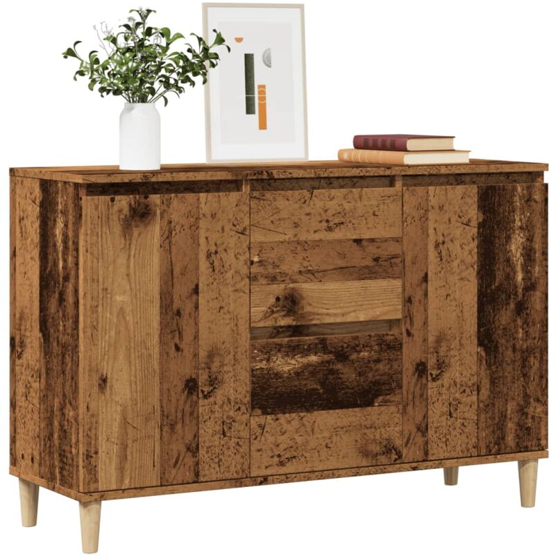 foto del prodotto vidaxl credenza legno antico 102x35x70 cm in legno multistrato
