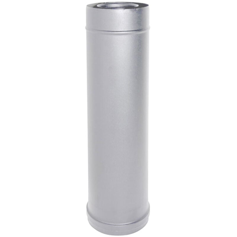 foto del prodotto canna fumaria tubo coassiale inox elemento diritto d. 80 125 0,5 mt ce stufa pellet made in italy