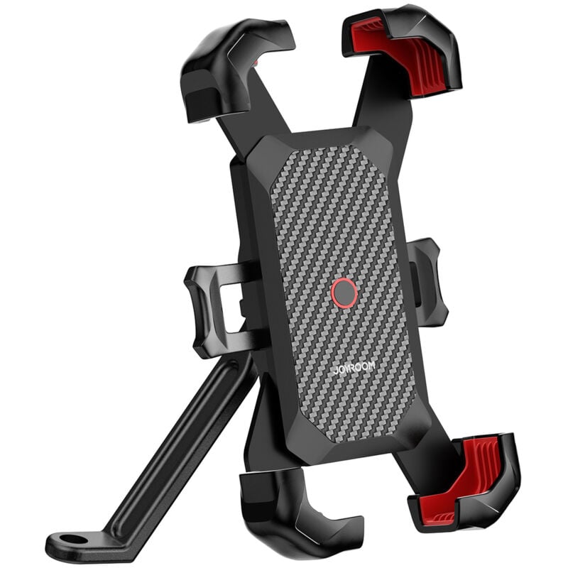 foto del prodotto porta cellulare per smartphone da moto al manubrio, nero