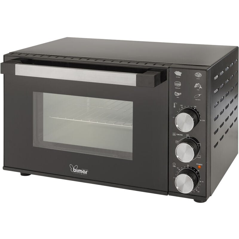foto del prodotto forno elettrico ventilato 1800w 30 litri 50x31,5x40 cm pareti autopulenti bimar b300