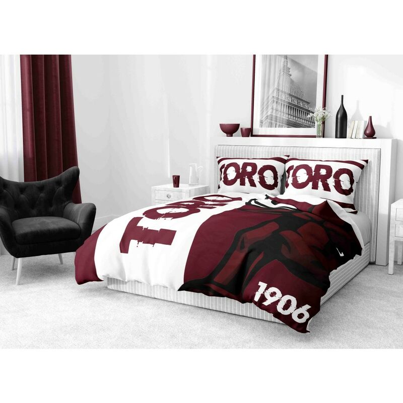 foto del prodotto copripiumino rasatello hd fotografico toro 1906 cm. 155x200