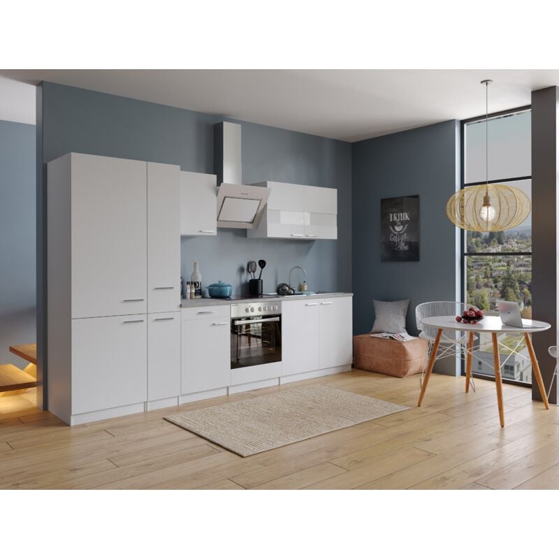 foto del prodotto cucina blocco cucina blocco cucina cucina componibile bianco malia 300 cm respekta