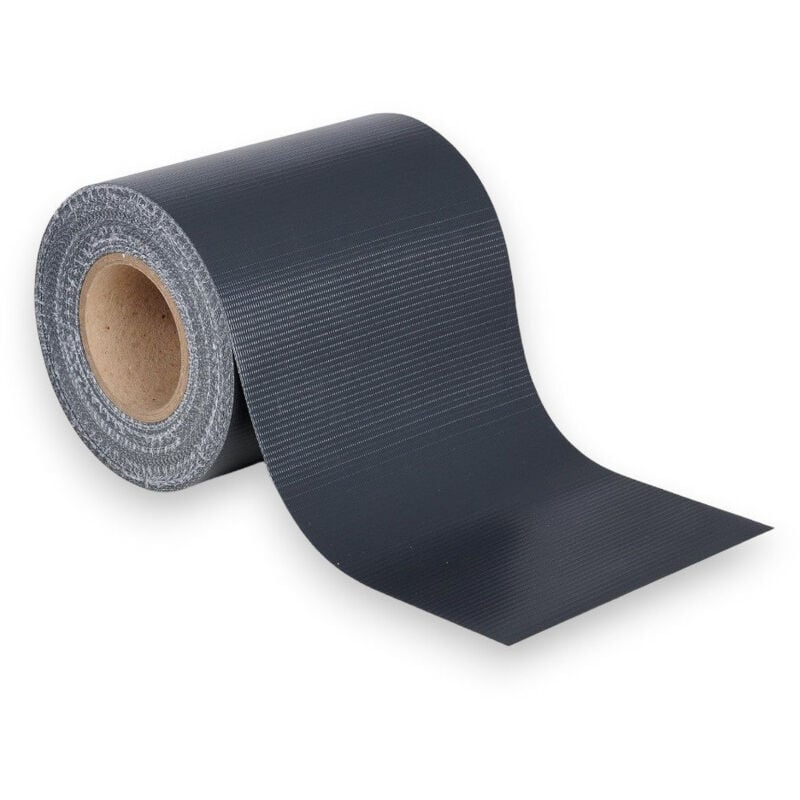 foto del prodotto rivestimento frangivista ombreggiante rotolo 35 mt in pvc per cancelli balconi e ringhiere antracite
