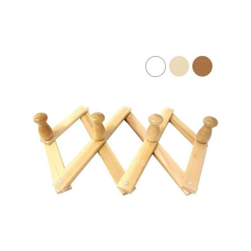 foto del prodotto appendiabiti legno estensibile posti 10 naturale xtra 11824