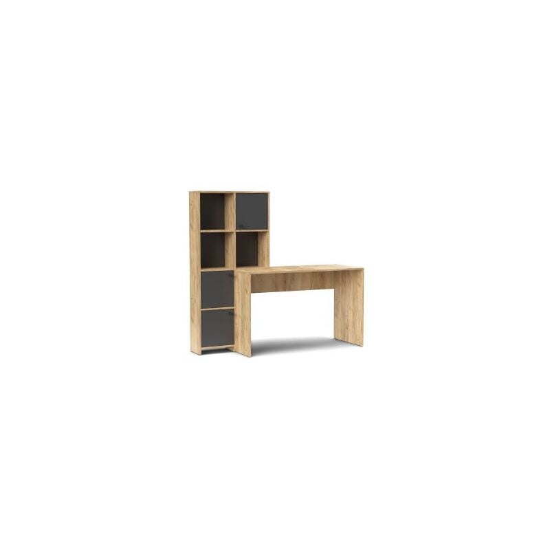 foto del prodotto scrivania halk cm 156x55x71 rovere gold antracite