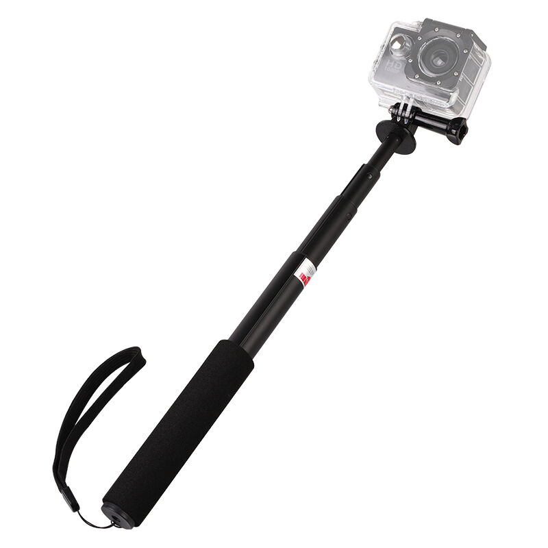 foto del prodotto asta selfie telescopica con supporto per fotocamera sportiva