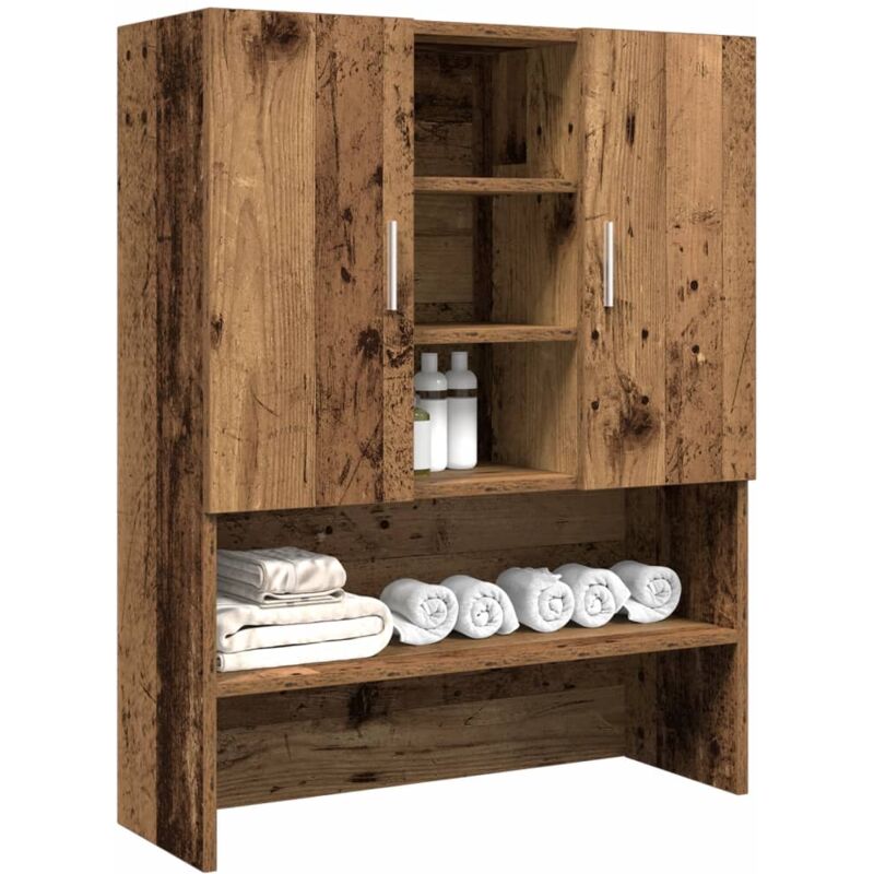 foto del prodotto mobile per lavatrice legno antico 70,5x25,5x90 cm vidaxl