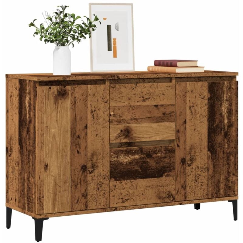 foto del prodotto vidaxl credenza legno antico 102x35x70 cm in legno multistrato