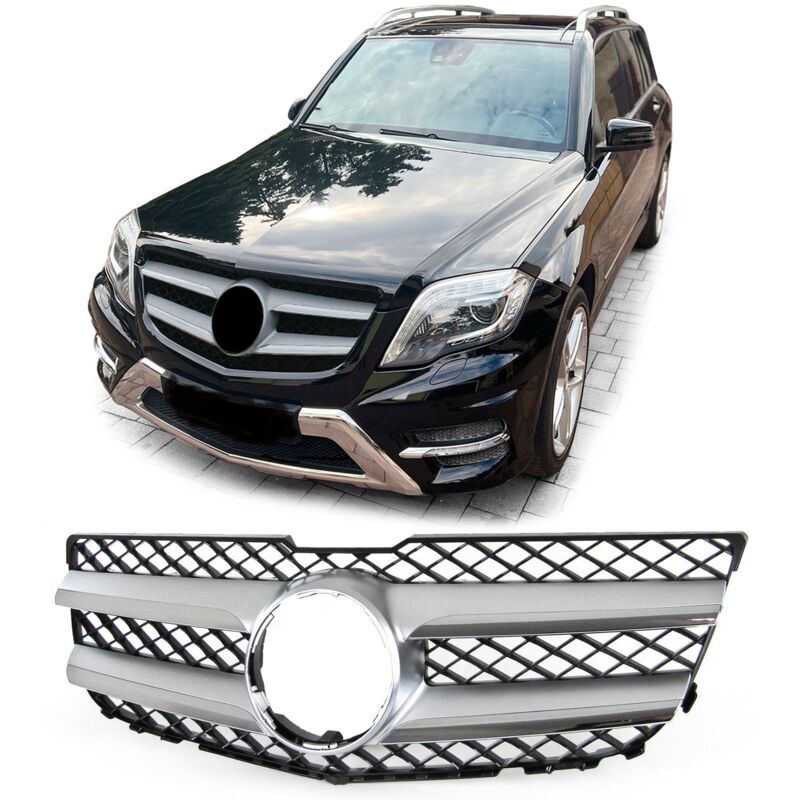 foto del prodotto tenzo r griglia per auto mercedes glk x204 12 15 ottica sportiva nero argento cromato