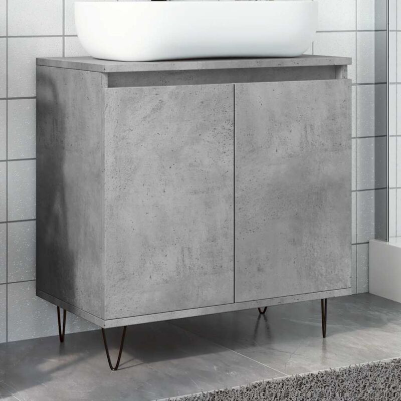 foto del prodotto vidaxl armadietto da bagno grigio cemento 58x33x60cm legno multistrato