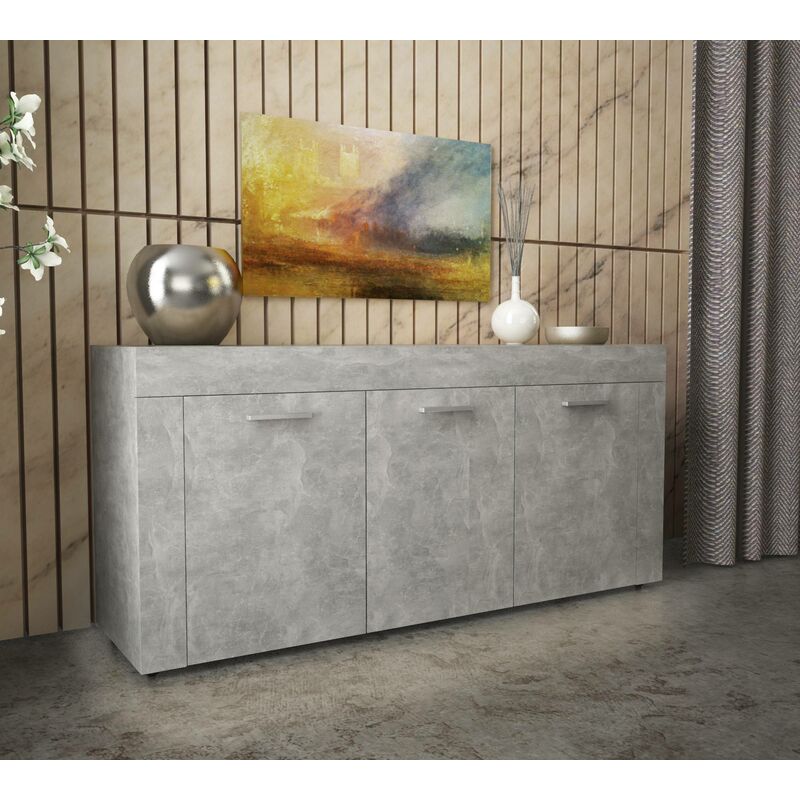 foto del prodotto kit madia 3 ante 150x82x41 cemento ch.4298