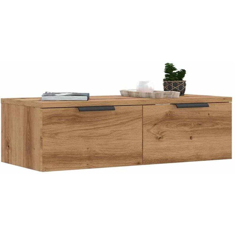 foto del prodotto vidaxl armadietto a muro rovere artigianale 68x30x20 cm in truciolato