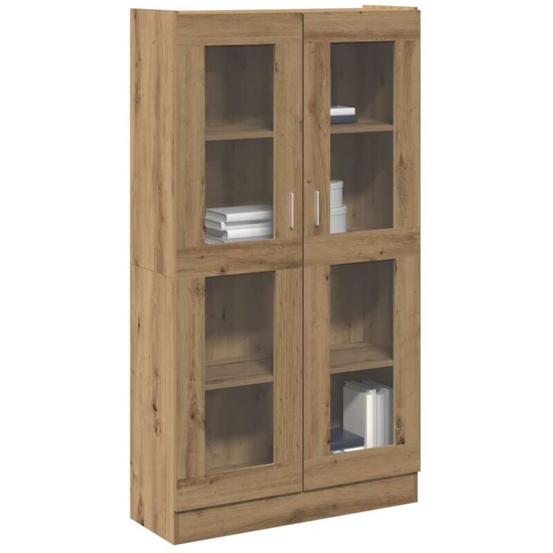 foto del prodotto credenza alta rovere artigianale 82,5x30,5x150 cm in truciolato vidaxl