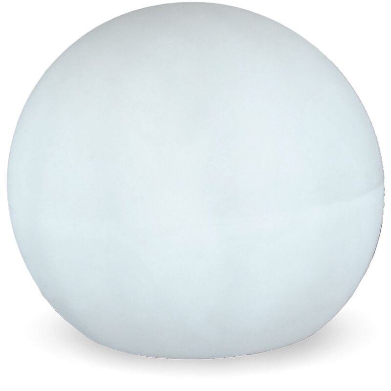 foto del prodotto palla luminosa decorativa buly da 20 cm per impieghi gravosi. cavo con luce led bianca fredda. prodotto in spagna