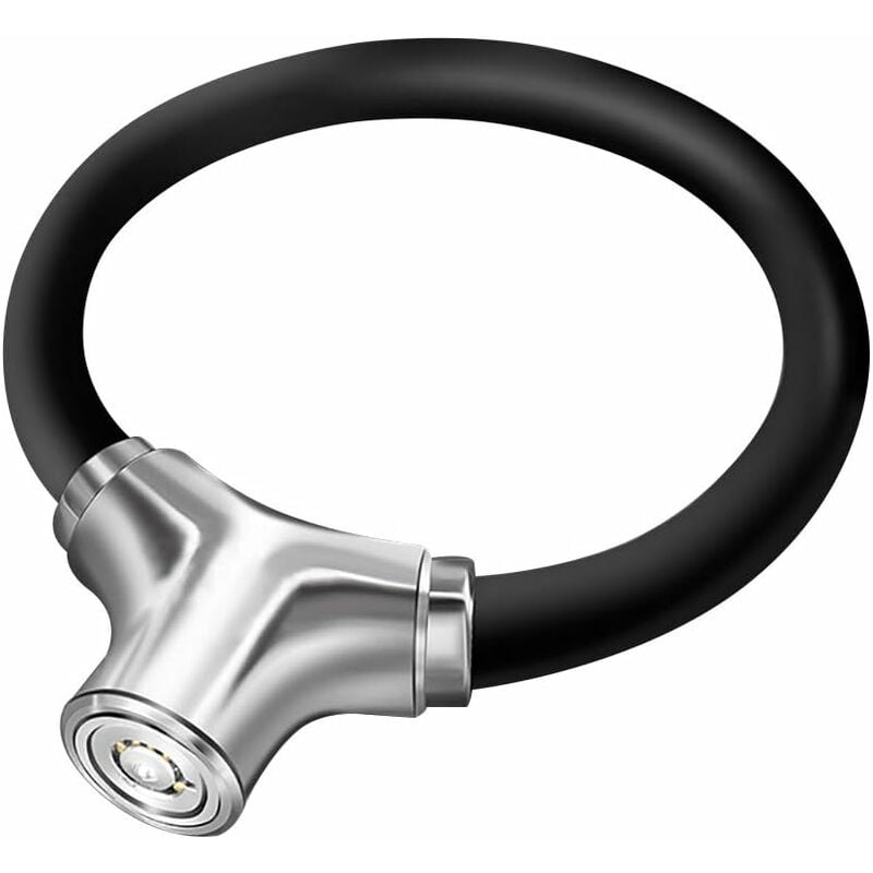 foto del prodotto fortuneville lucchetto per catena per bici mini lucchetto per bici portatile universale lucchetto antifurto con cavo antifurto con chiavi per