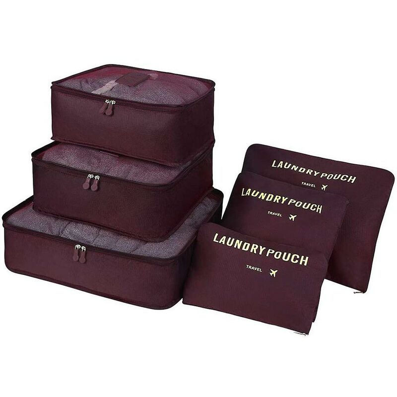 foto del prodotto borsa da viaggio da 6 pezzi borsa da viaggio multifunzionale per vestiti borsa da viaggio borsa da compressione borsa da viaggio