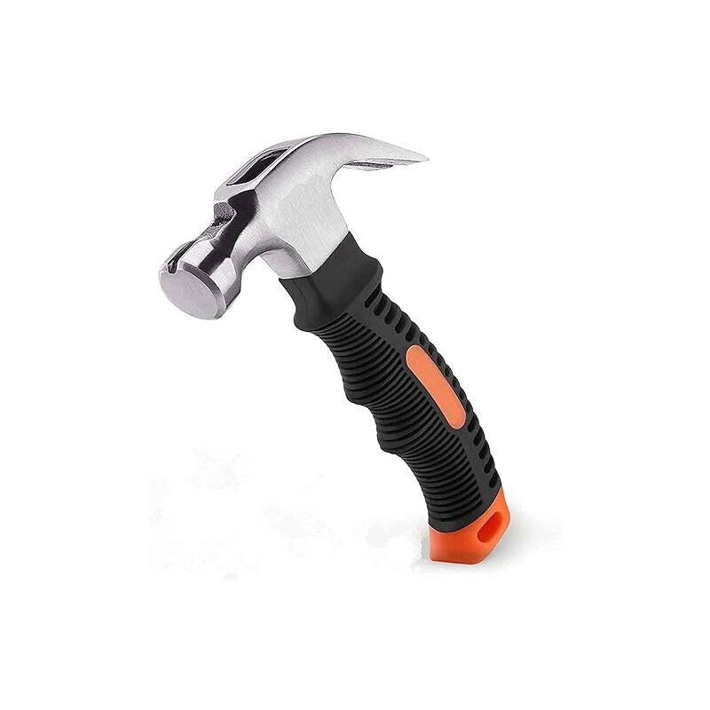 foto del prodotto fortuneville mini martello, martello da carpentiere con impugnatura ergonomica, gomma morbida, testa magnetica antiscivolo, adatto per fai da te,