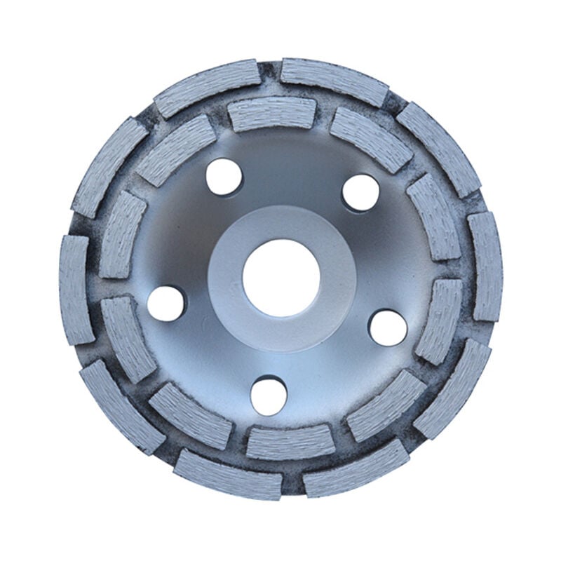 foto del prodotto fortuneville disco diamantato, disco diamantato per cemento 125 x 22,2 mm a doppia fila, disco diamantato universale per levigare calcestruzzo,