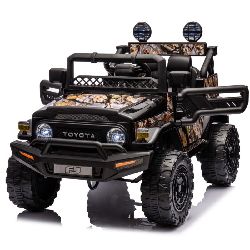 foto del prodotto auto macchina elettrica per bambini toyota fj cruiser ride on 12v nero