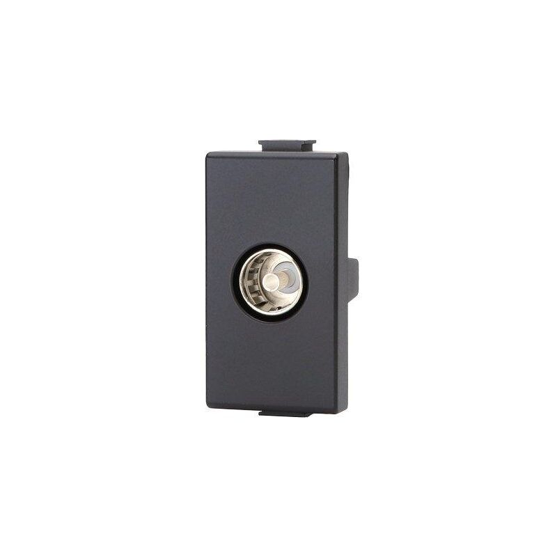 foto del prodotto presa tv passante abm nero mm 9,5