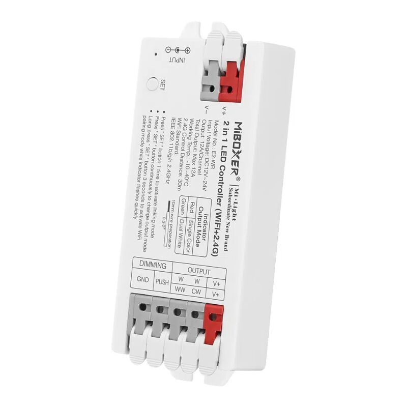 immagine 0 del prodotto mi light 2 in 1 controller led wifi 2.4g dc1224v 12a canale ctc e2 wr